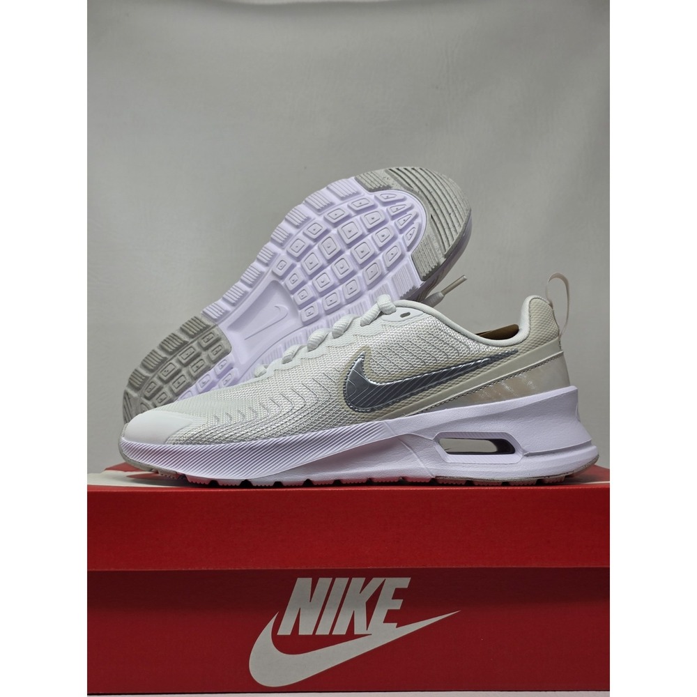 Nike Air Max Nuaxis SE Size 6 Womens Sneakers Summit White/Silver IB4341-100 New